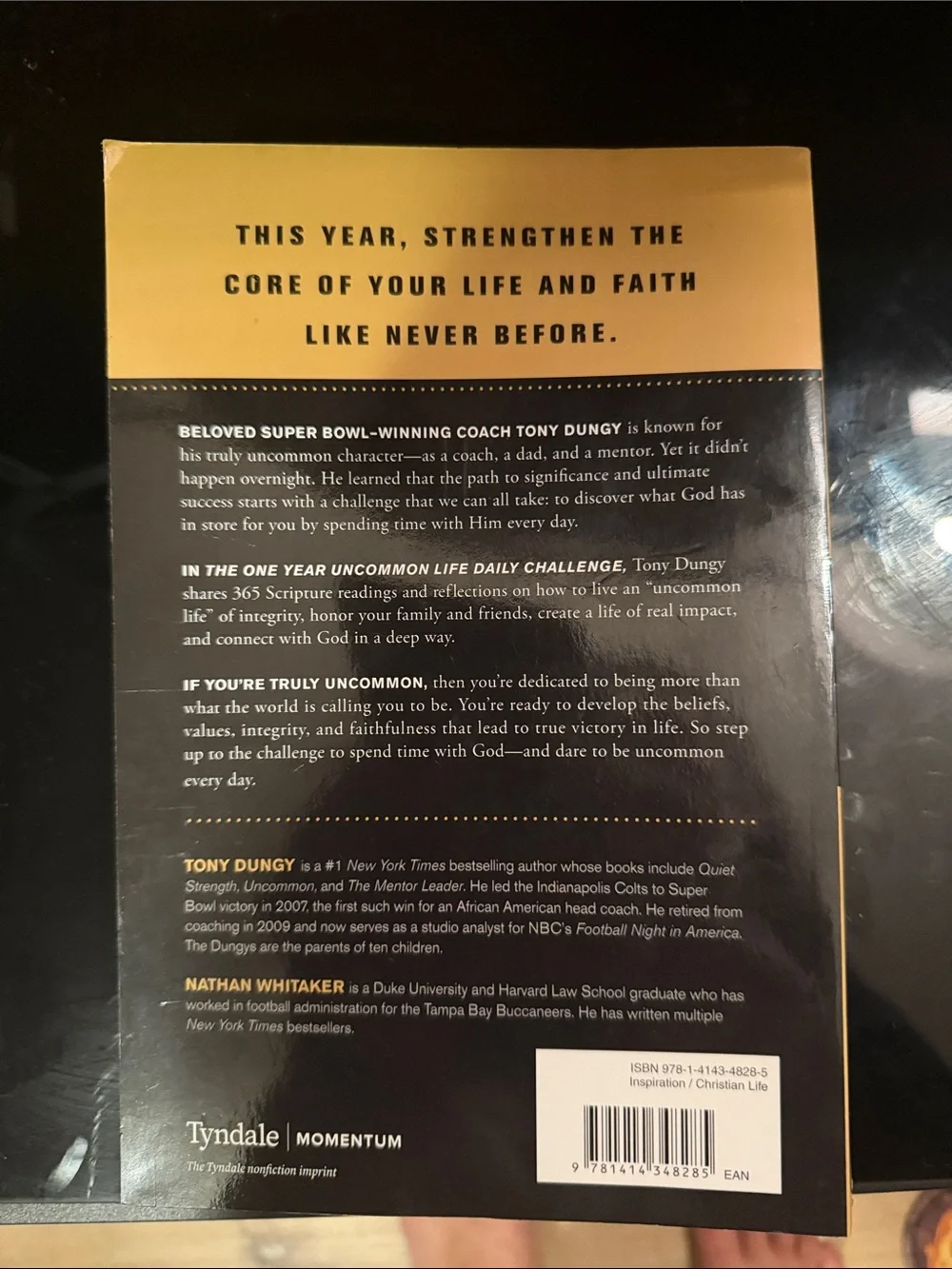 Tony dungy inspirational book